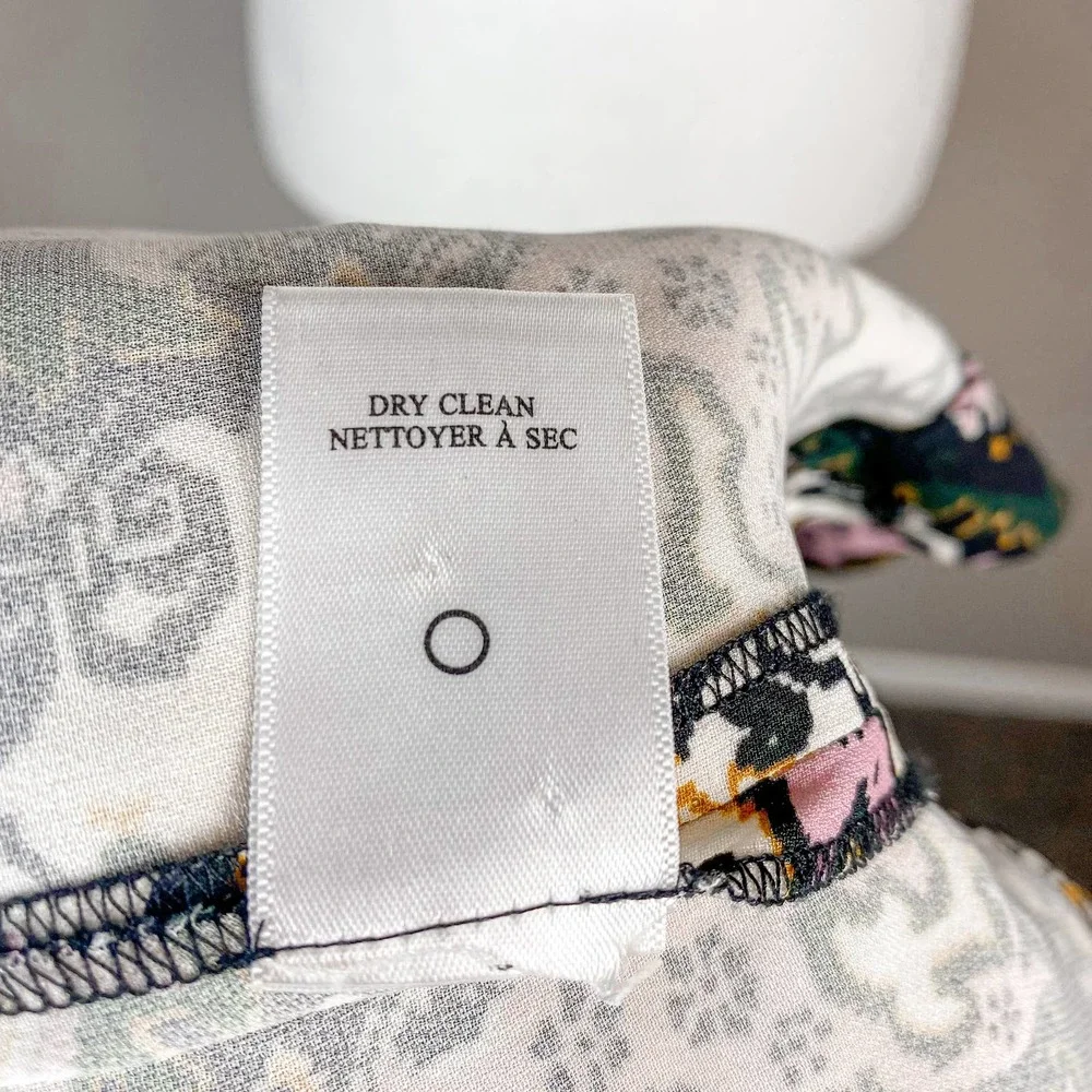 A.L.C. Dress Silk Dress Mini Dress Floral Dress Long Sleeve Dress Tordi Size 2 - Picture 11 of 11